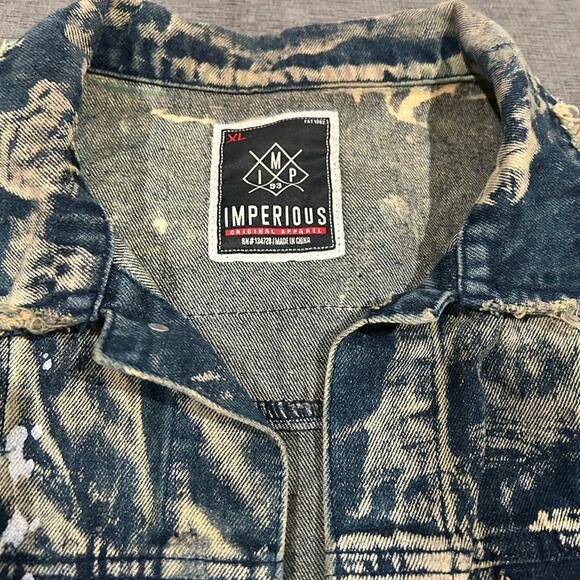 Y2K IMPERIOUS Original Apparel Mens Size XL Distressed/Acid Wash Rocker … - Picture 5 of 5